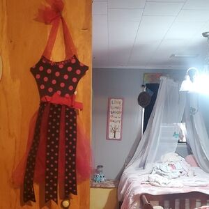 Polka Dot Tutu Bow Organizer for Kids